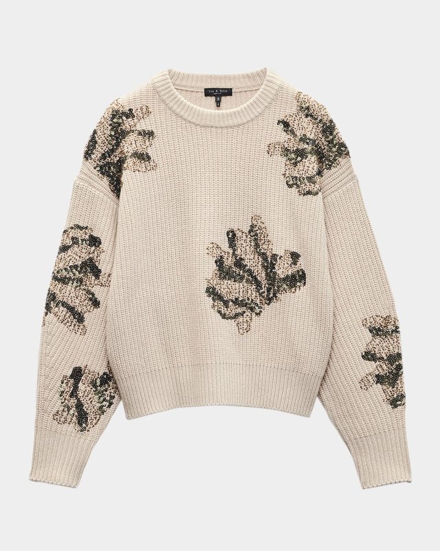 Julie Sequined Wool Sweater